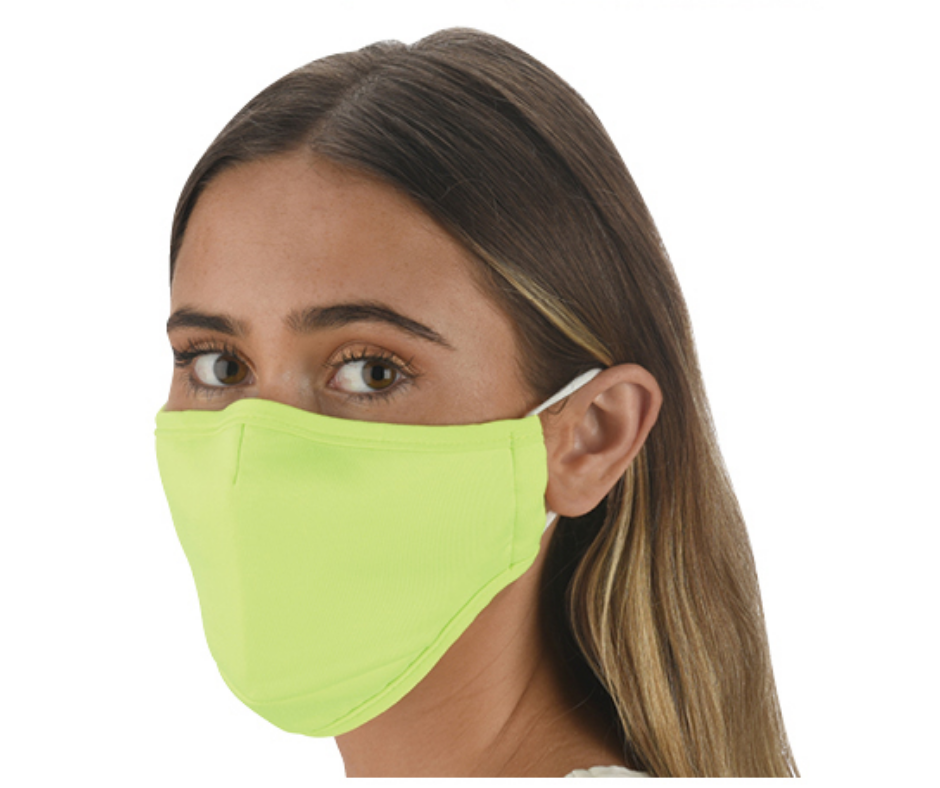 Snoozies Fashion Face Coverings (Mask) Neon Lime with Filter-Southern Agriculture