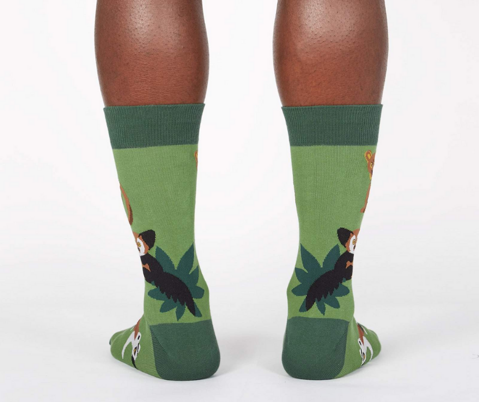 Men's Crew Socks Madagascar Menagerie by Sock It to Me-Southern Agriculture
