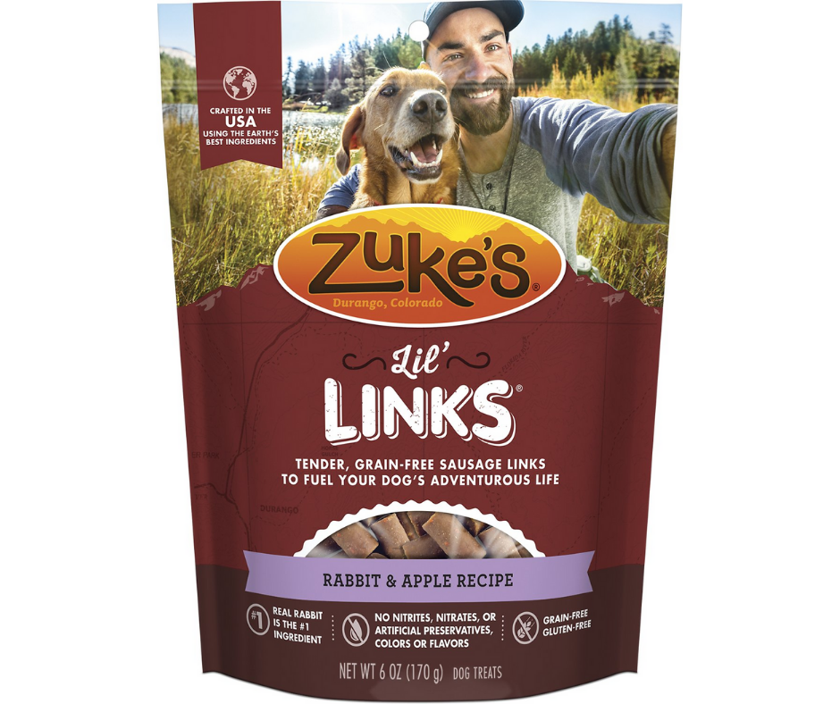 Zuke's - Lil' Links Rabbit & Apple Recipe. Dog Treats.-Southern Agriculture