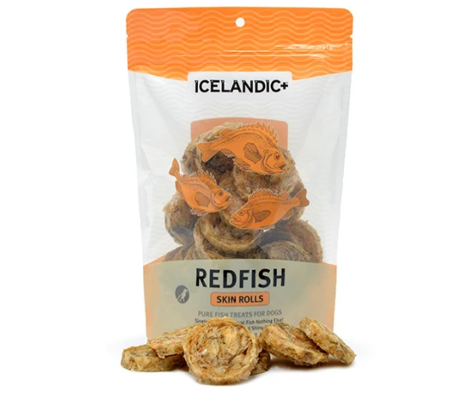 Icelandic+ - Redfish Skin Rolls Fish. Dog Treats.-Southern Agriculture