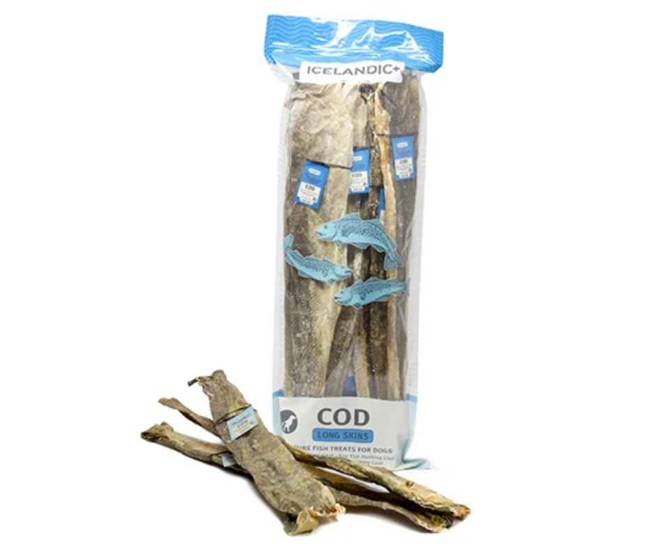 Icelandic+ - Long Cod Skin Strips Fish. Dog Treats.-Southern Agriculture