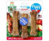 Nylabone - Healthy Edibles Longer Lasting Triple Pack Puppy Lamb & Apple Flavor Bone Dog Treats-Southern Agriculture