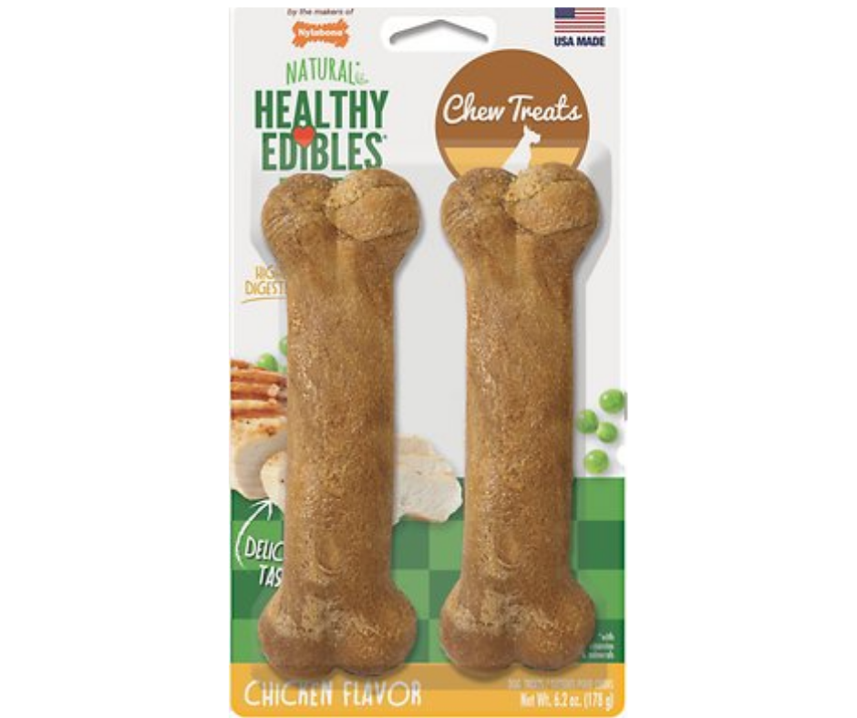 Nylabone - Healthy Edibles Chicken Flavor Bone Dog Treats-Southern Agriculture