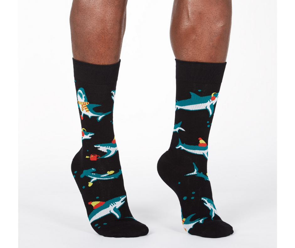 Men's Crew Socks Fighting The Cold (Shark)-Southern Agriculture