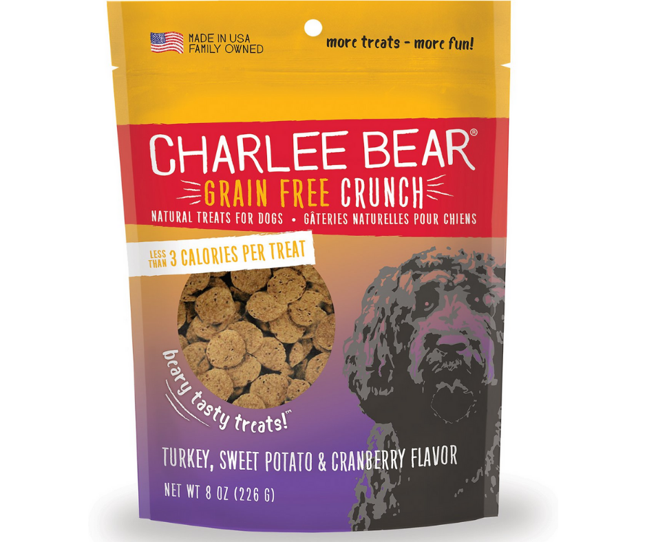 Charlee Bear - Natural Bear Crunch Turkey, Sweet Potato & Cranberry Grain-Free. Dog Treats.-Southern Agriculture