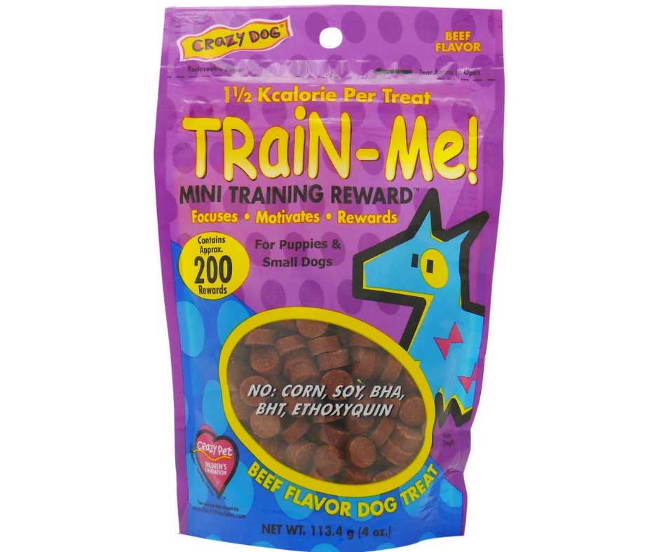Cardinal Labs - Crazy Dog Train-Me! Minis Beef Flavor. Dog Treats.-Southern Agriculture