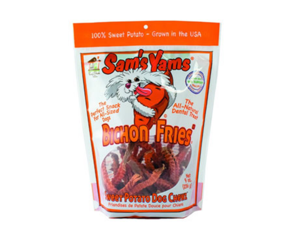 Front Porch Pets - Sam's Yams Sweet Potato Dog Chewz Bichon Fries. Dog Treats.-Southern Agriculture