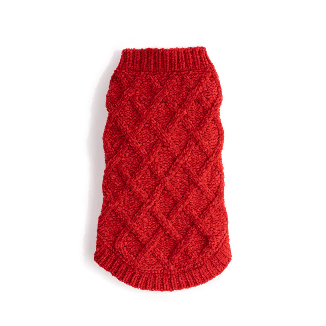 Fabdog - Sweater Chenille Red