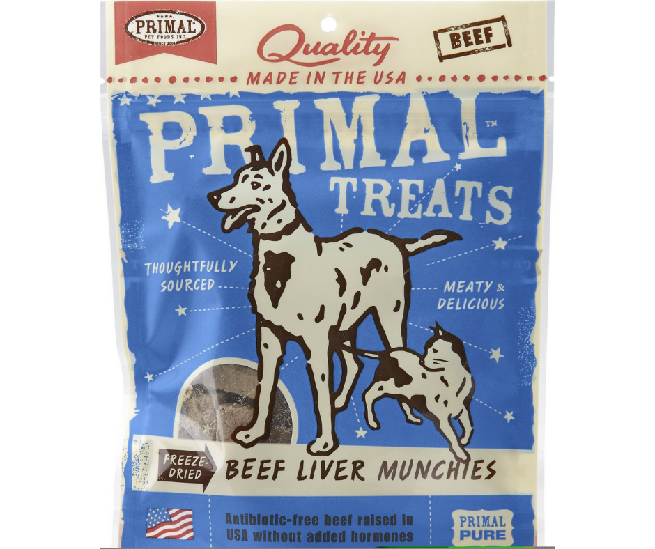 Primal Pet - Beef Liver Munchies Freeze-Dried. Dog & Cat Treats.-Southern Agriculture