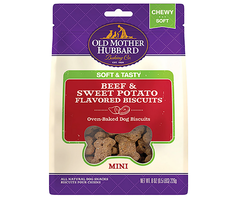 Old Mother Hubbard - Mini Soft & Tasty Beef & Sweet Potato Flavor Baked Biscuit. Dog Treats.-Southern Agriculture