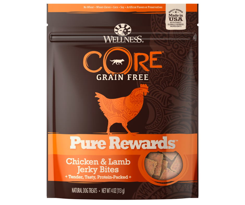 Wellness - Pure Rewards Grain-Free Chicken & Lamb Jerky Bites. Dog Treats.-Southern Agriculture