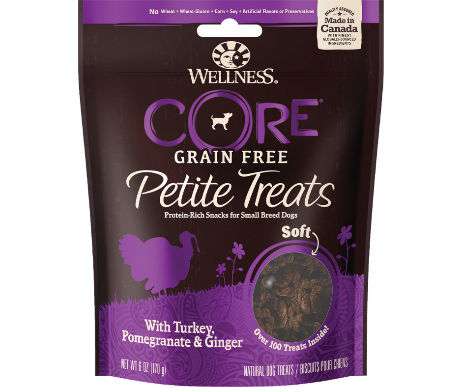 Wellness - CORE Petite Treats Turkey, Pomegranate & Ginger Recipe Soft Grain-Free. Dog Treats.-Southern Agriculture