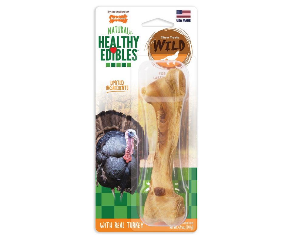 Nylabone - Healthy Edibles Wild Turkey Natural Long Lasting Chew Dog Treats-Southern Agriculture