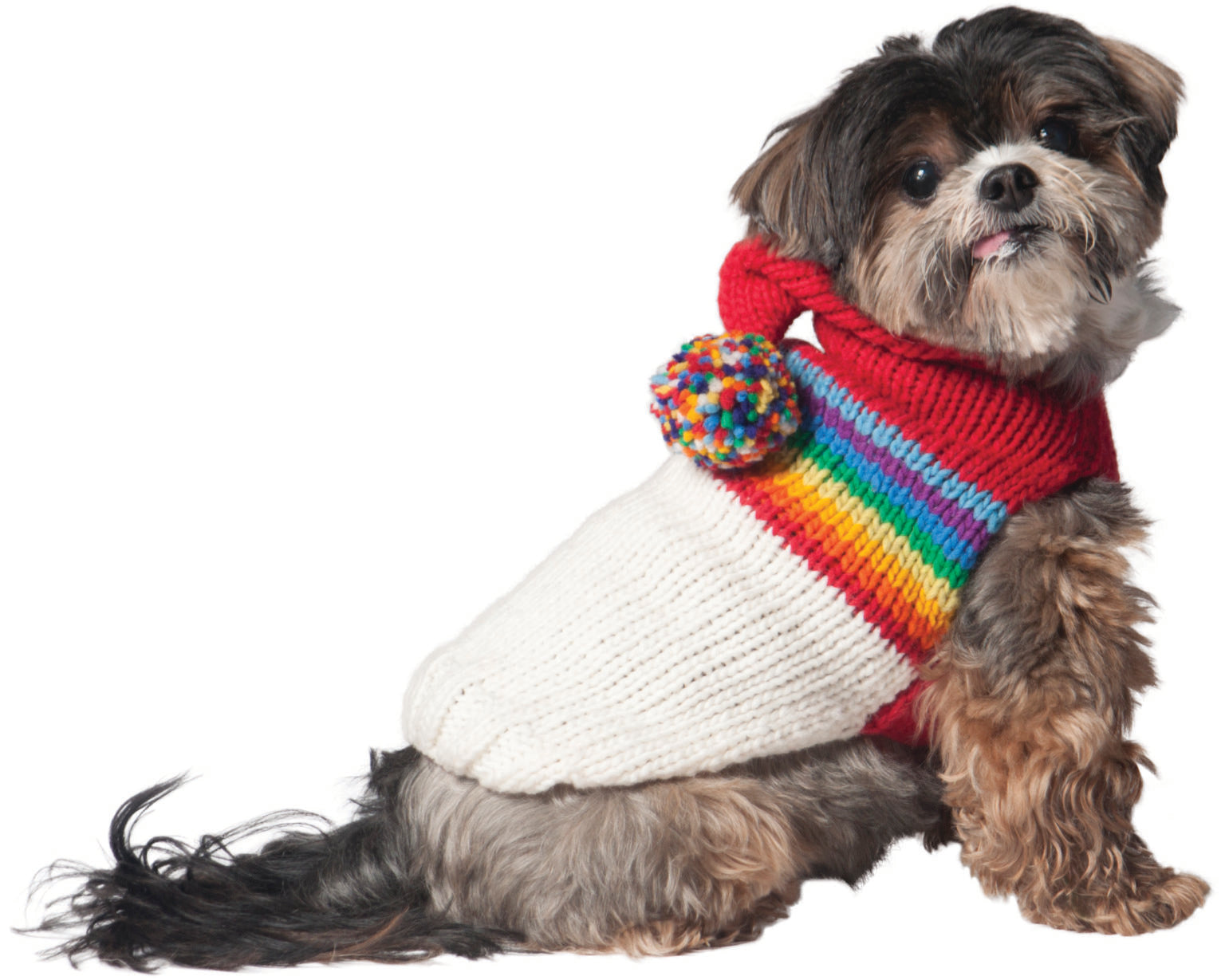 Dog Sweater Vintage Ski Hoodie