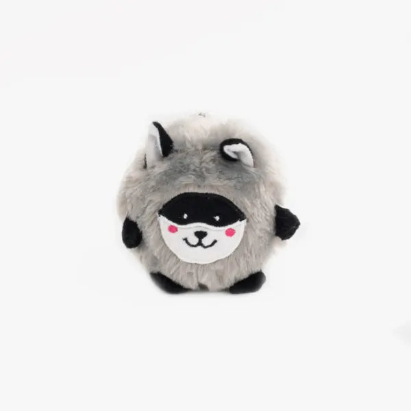 Raccoon Throw Fluffy Ball
