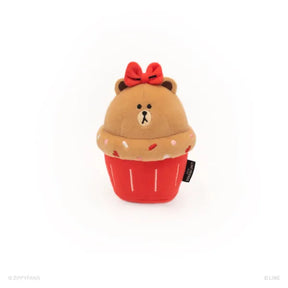 ZippyPaws - Cupcake Nomnomz Brown Bear Plush