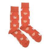 Friday Sock Company - Orange Cat & Box Mismatched