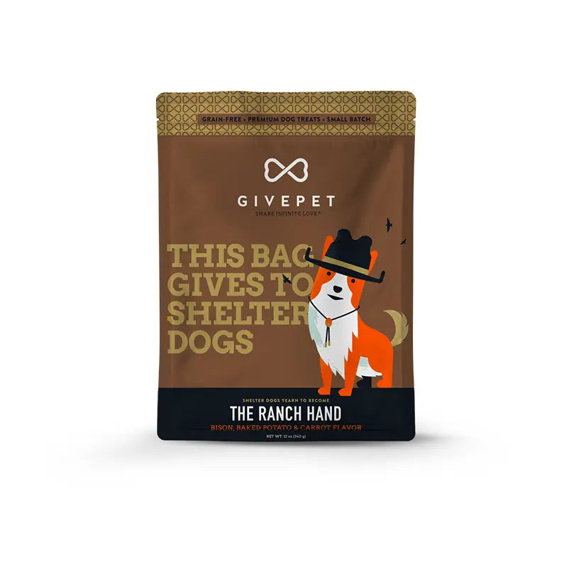 GivePet - The Ranch Hand Bison, Baked Potato & Carrot Dog Biscuits