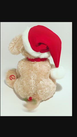Bearington Collection - Santa's Lil' Buddy Musical Animated Holiday Stuffed Toy