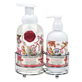 Michel Design Works Caddy with Hand Soap & Body Lotion Christmas