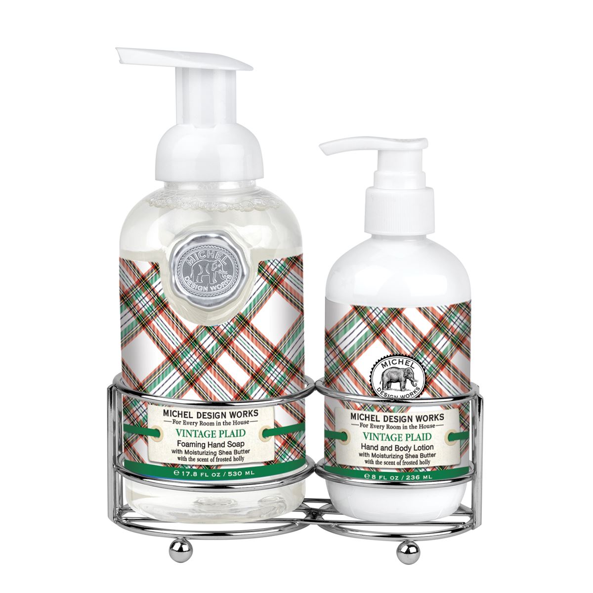 Michel Design Works Caddy with Hand Soap & Body Lotion Christmas