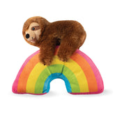 Sloth on a Rainbow Dog Toy Plush