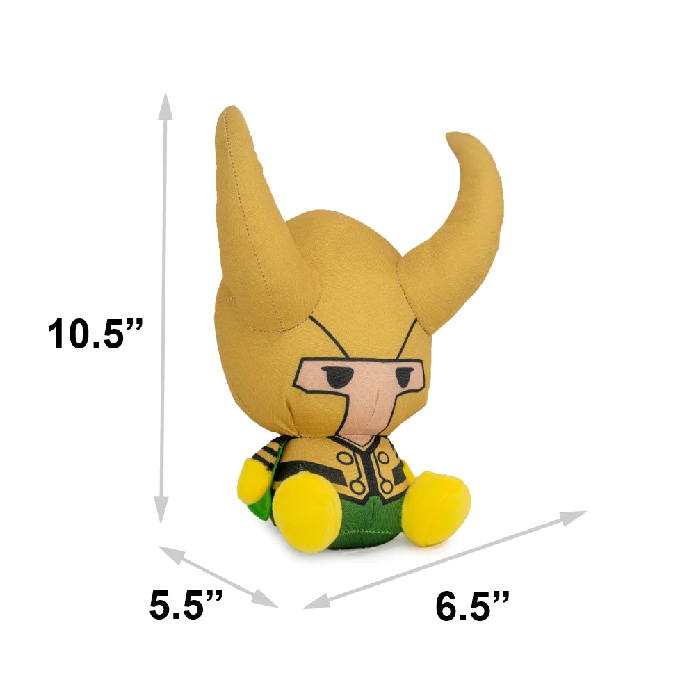Buckle Down - Dog Toy Squeaker Marvel Kawaii Loki Full Body Sitting Pose
