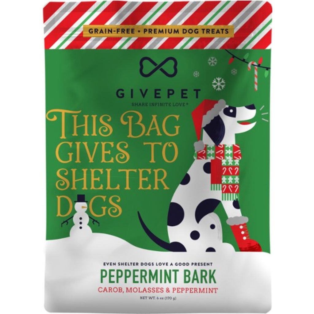 GivePet - Peppermint Bark GF Carob, Molasses/Peppermint Dog Treats