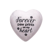 Memory Stone Forever Paw Print On My Heart