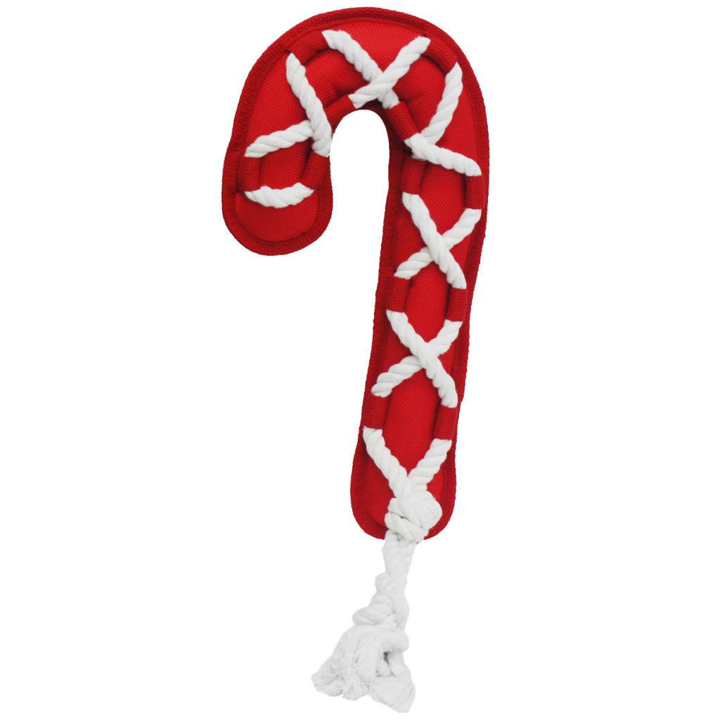 Multipet - Cross Rope Candy Cane Dog Toy