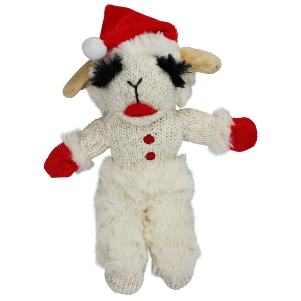 Multipet - Lambchop Holiday w/Santa Hat Dog Toy