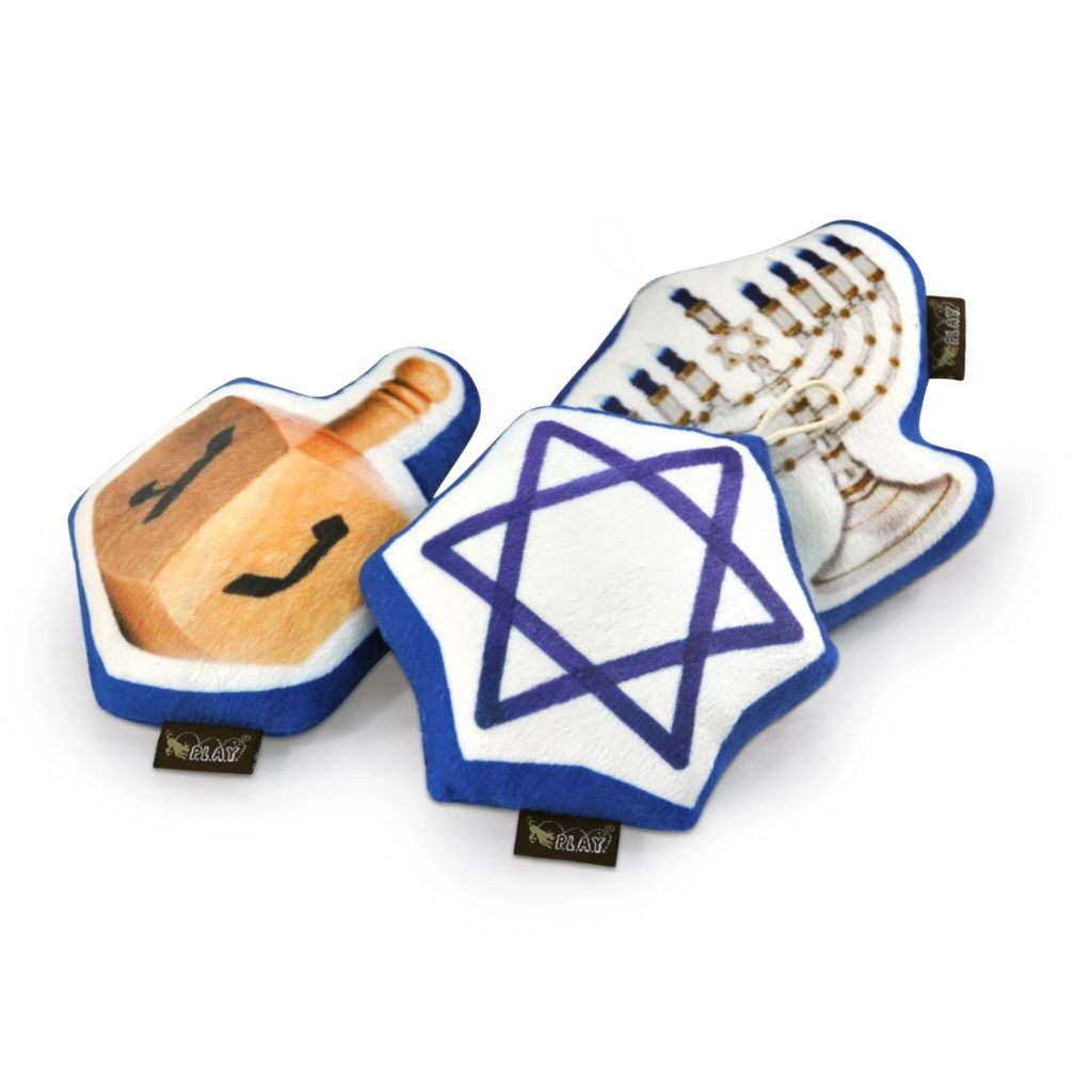 P.L.A.Y. - Hanukkah Toy Set - Dreidel/ Menorah & Star of David