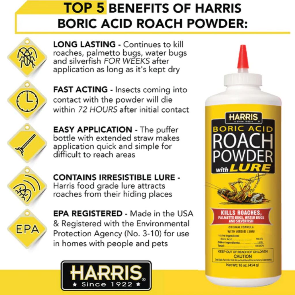 boric acid herbicide Harris
