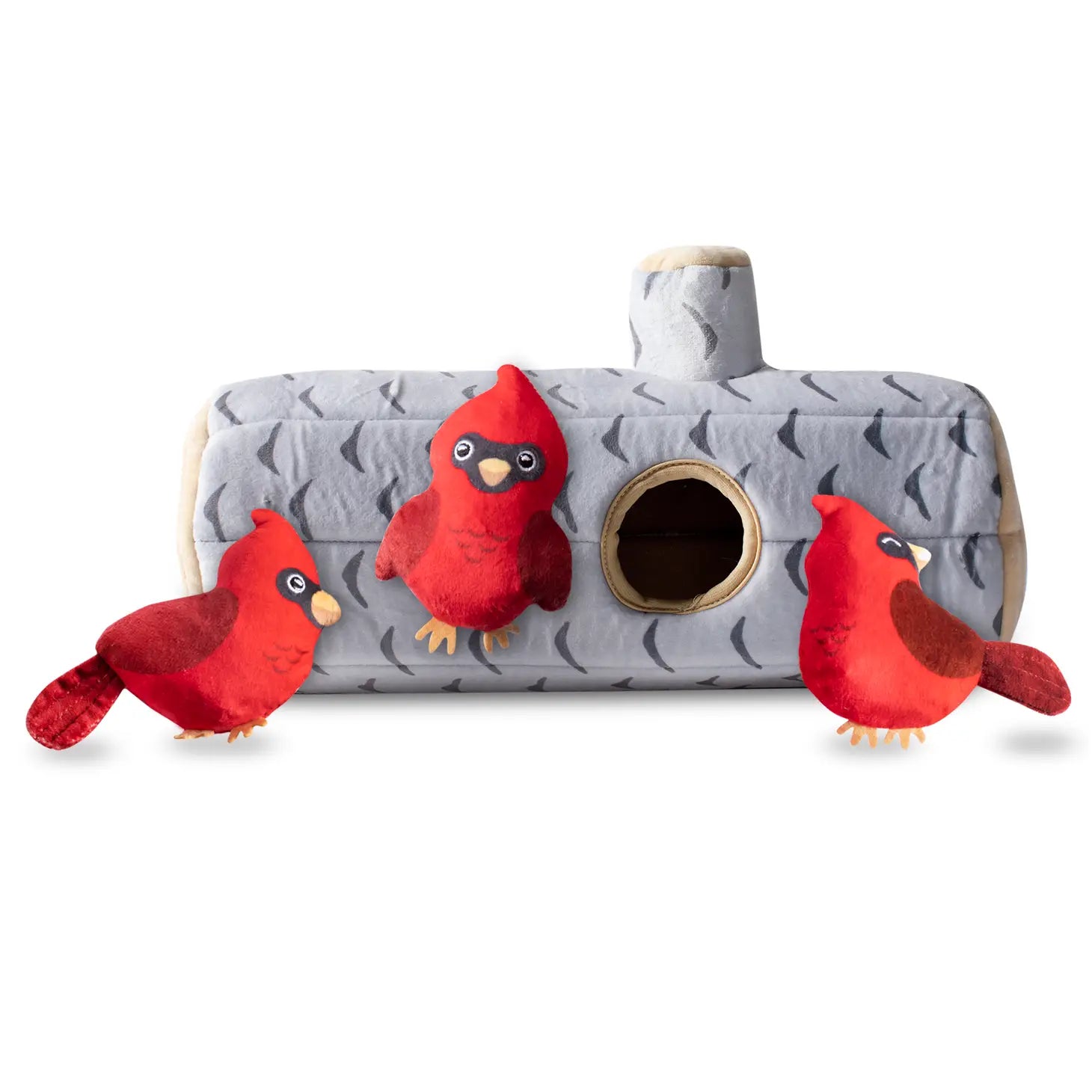 Wagsdale - Gotta Fly Hide & Seek Plush 3 Mini Cardinals In Log