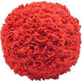 Red Flower Squeaky Ball Dog Toy - Southern Agriculture