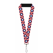 Buckle Down Captain America Shield Lanyard - Southern Agriculture