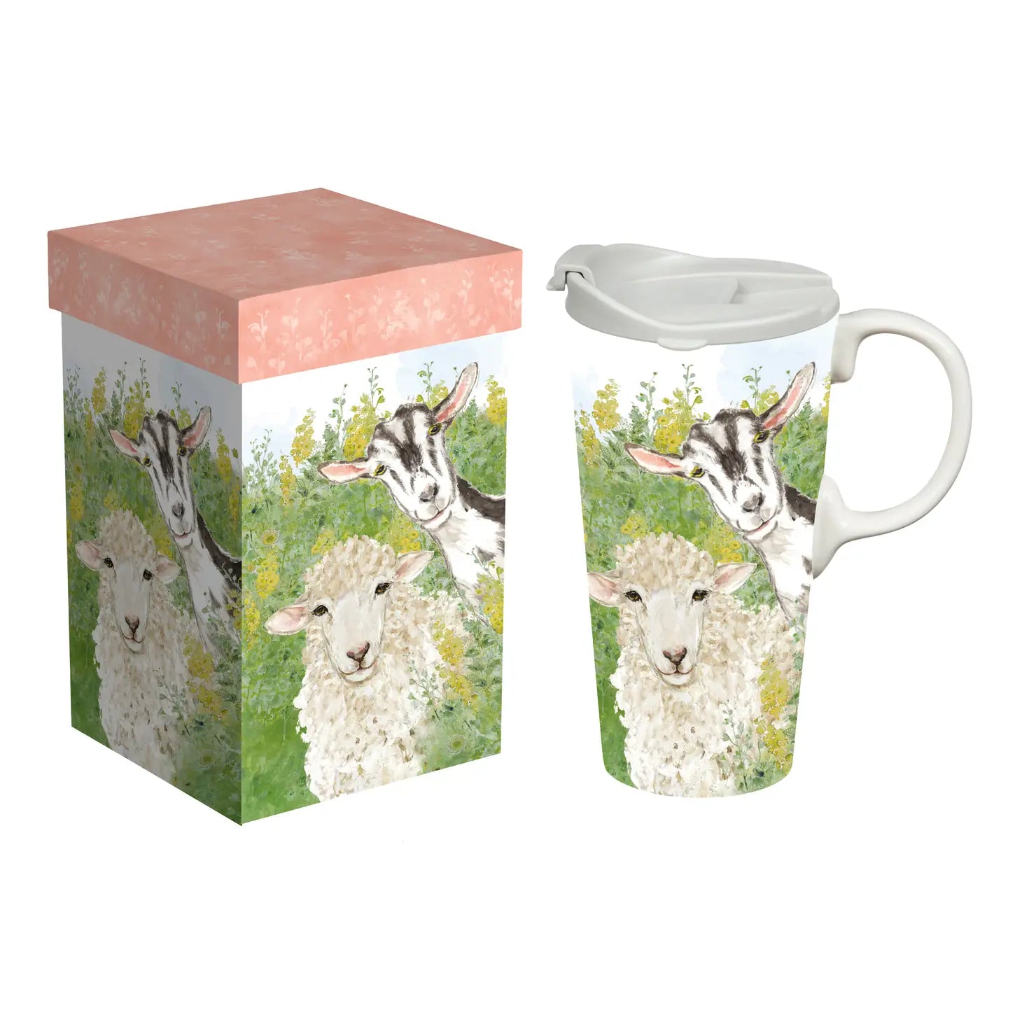 Travel Cup Goat & Sheep w/ box