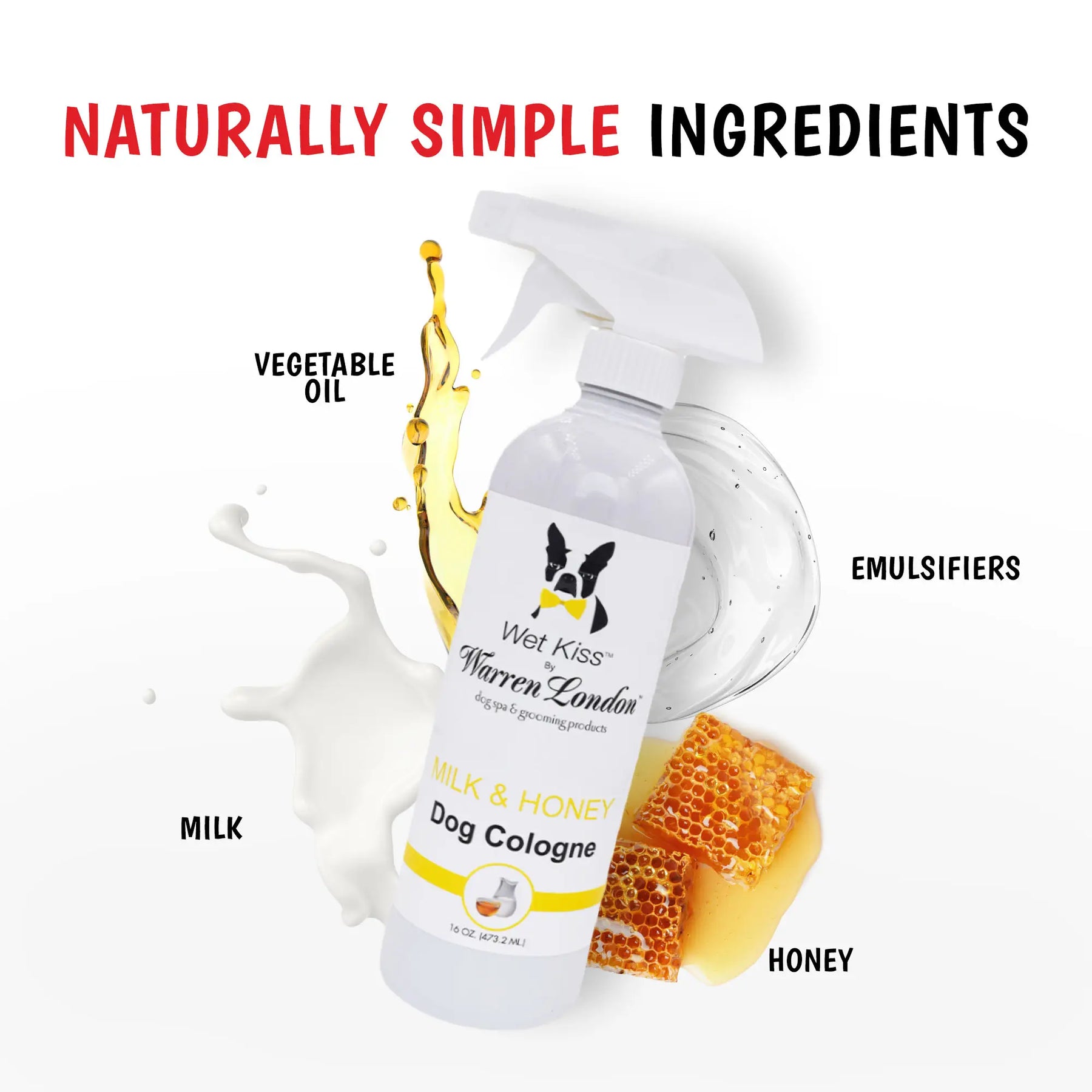 Wet Kiss Dog Cologne Spray Milk Honey