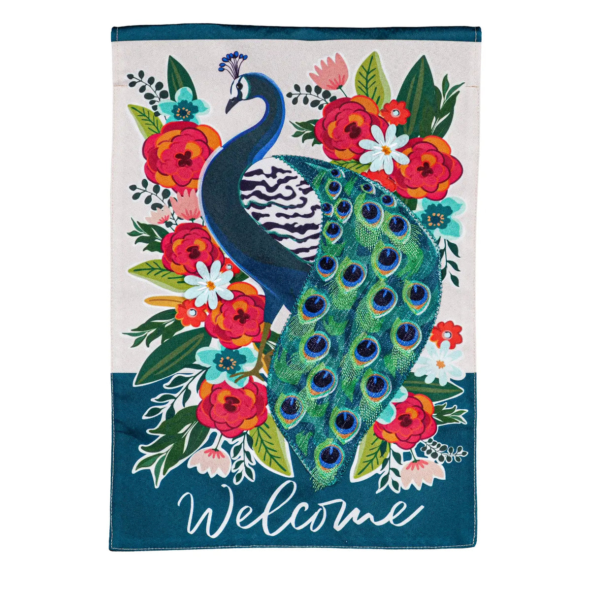 Flag Peacock Floral