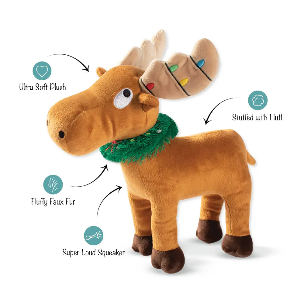 Merry Chrismoose Dog Toy