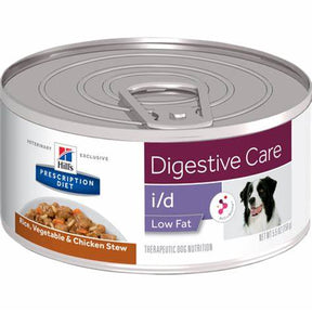 Hill's Prescription Diet i/d Digestive Care Low Fat Rice, Vegetable & Chicken Stew Formula Canned Dog Food
