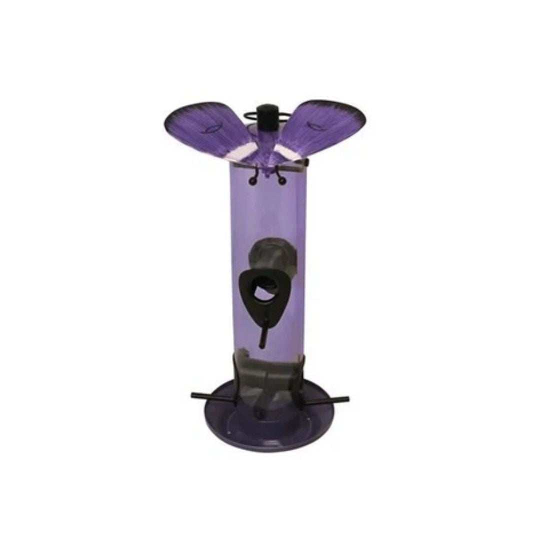 Gossamer Butterfly Tube Feeder with 4 Ports - Purple-Southern Agriculture