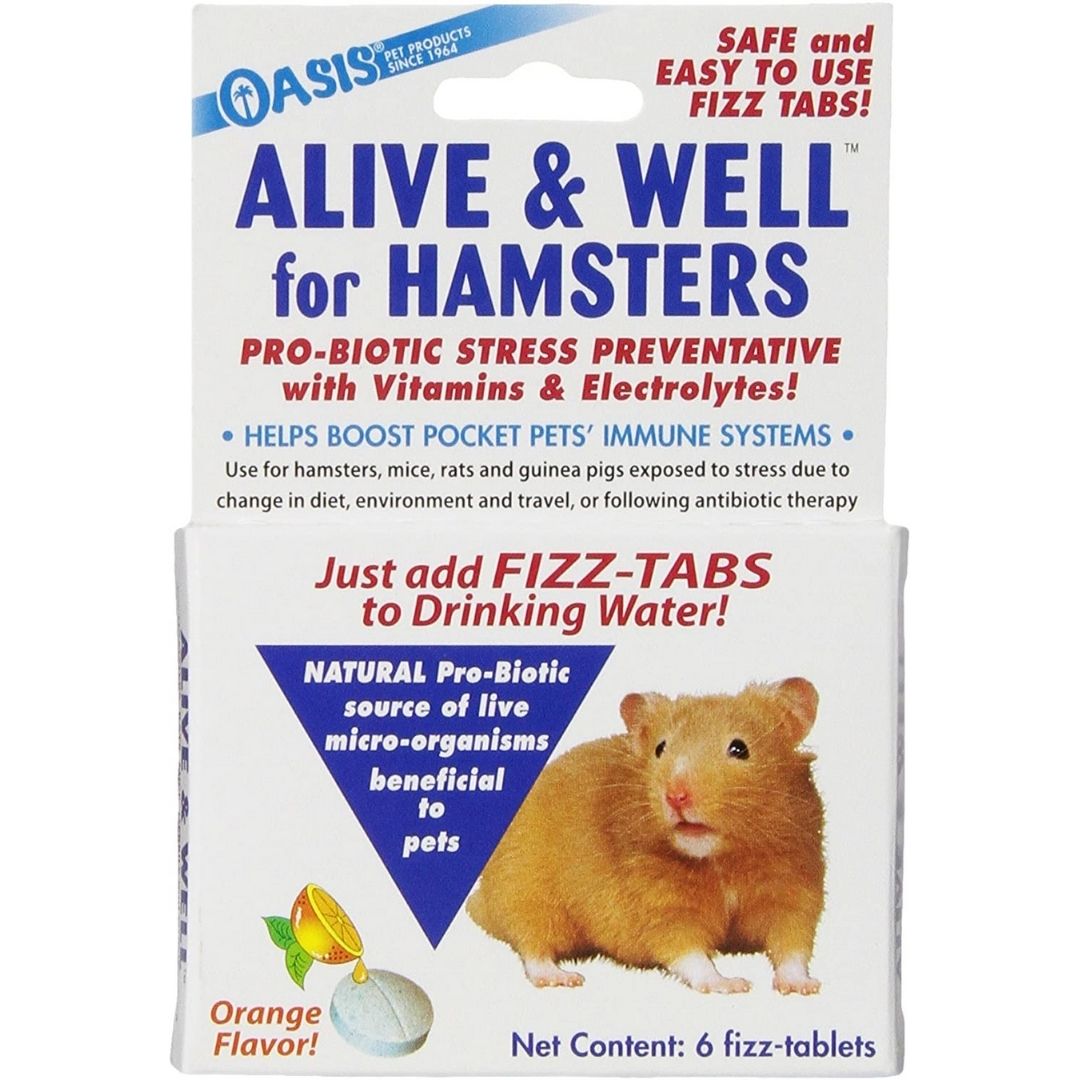 Alive and Well Stress Preventative and Pro-Biotic Tablets for Pocket Pets - 6 tabs-Southern Agriculture