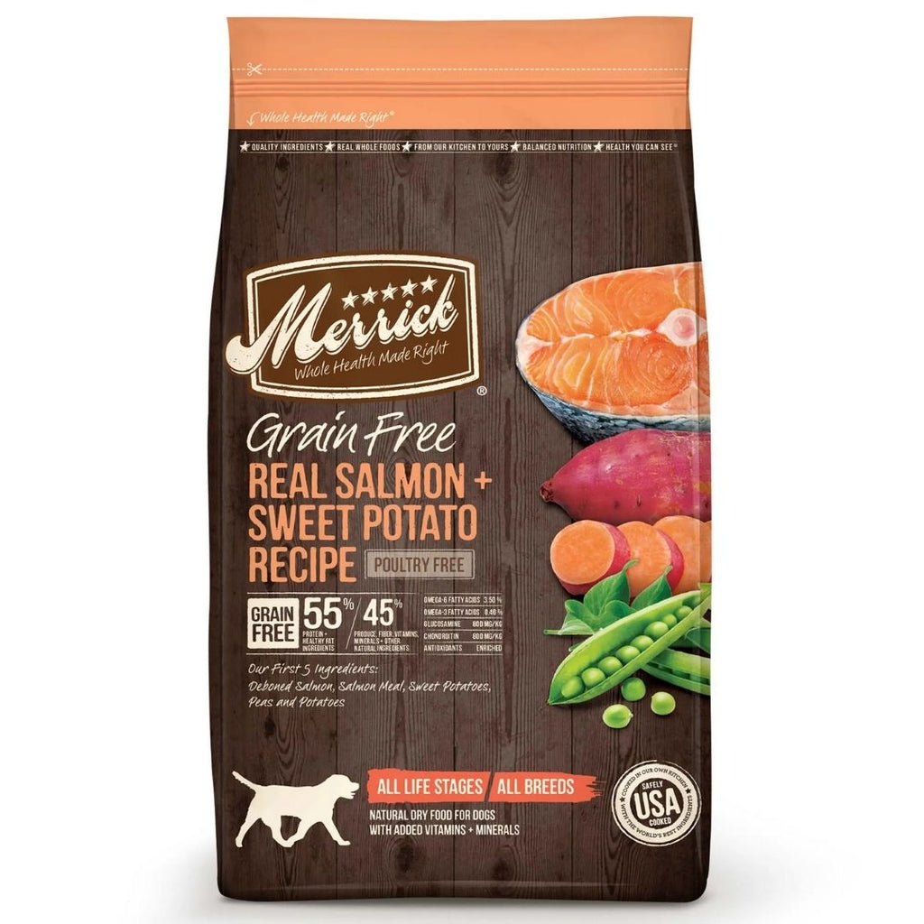 Merrick Grain Free Real Salmon Sweet Potato Recipe Dry Dog Food
