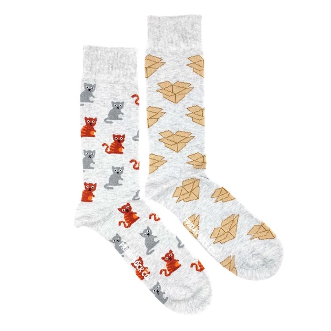Men's Cat & Box Socks-Southern Agriculture