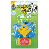 Bags on Board Dog Waste Bag Bone Dispenser with 30 Refill Bags-Southern Agriculture