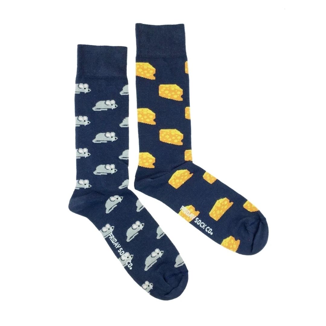 Men's Mouse & Cheese Socks-Southern Agriculture