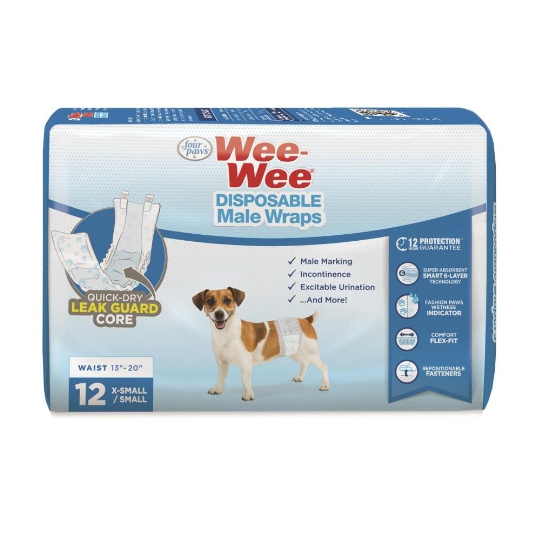 Wee-Wee Disposable Male Dog Wraps-Southern Agriculture