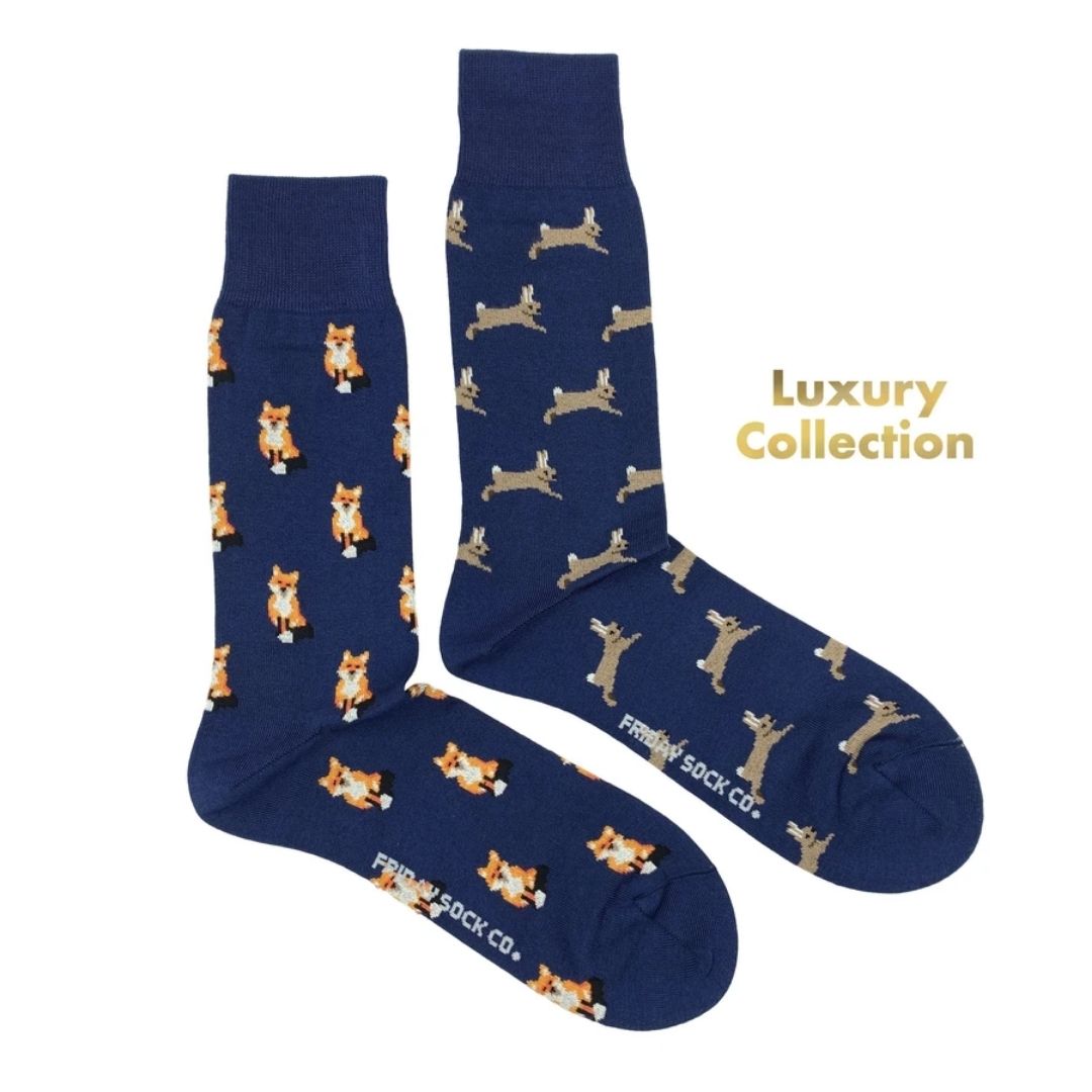Men's Luxury Fox & Rabbit Socks-Southern Agriculture