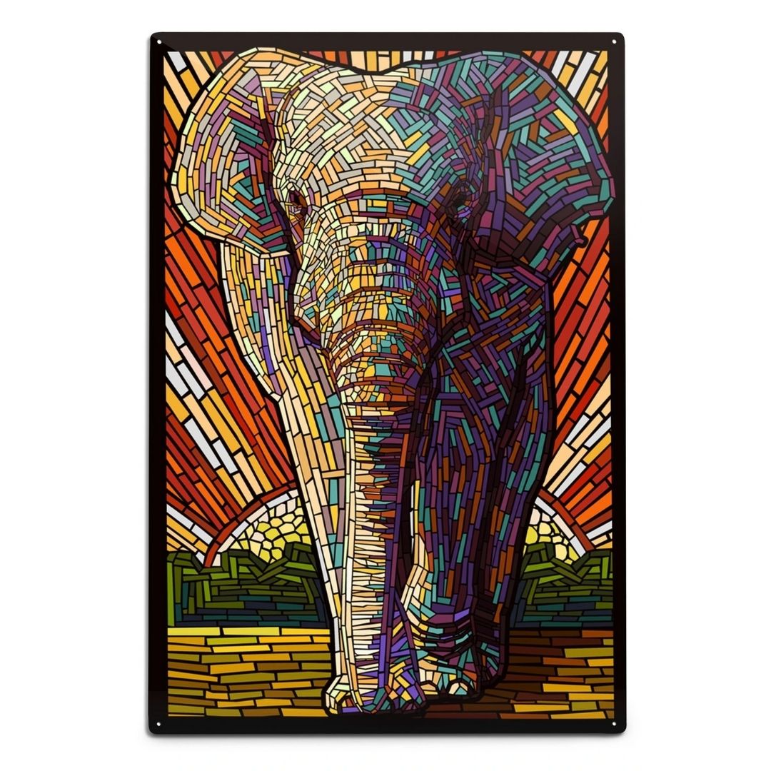 Lantern Press - Asian Elephant. Puzzle.-Southern Agriculture